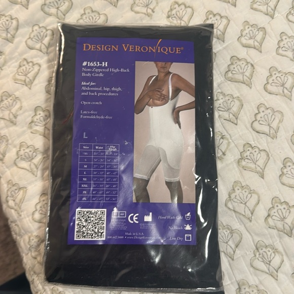 Design Veronique Style 1653H
Non-Zippered High-Back Body Girdle L - Picture 1 of 10